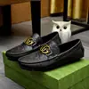 Mocasines de Moda Europeos, Zapatos Casuales de Deslizamiento para Hombre de Cuero Genuino, Zapatos de Cuero Antideslizantes