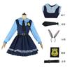 Zootopia Policial Coelho Judy Fantasia Cosplay de Halloween Conjunto de Roupa para Performance de Anime