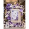 Marco de Exhibición de Arte Floral Mariposa Morada Comercial Creativo, Fábrica de Producción de Props para Fotografía para Lugares Escénicos