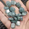 Colgante Verde Jadeíta de Doble Agujero Sin Preocupaciones Cuentas Sueltas en Colores Beige, Rojo, Verde, Azul Zafiro y Aguamarina para Hacer Joyería