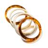 Popular Transfronterizo Europeo y Americano Nicho de Gama Alta Lujo Ligero Retro Irregular Mármol Resina Conjunto de Pulseras Múltiples para Mujer