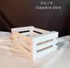 Nova Mesa de Sobremesas Branca Prateleira Madeira Acrílico Branco Suporte de Exibição Mesa Decoração Conjunto de Dez Peças