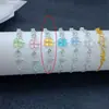 Pulseira Trevo da Sorte de Quatro Folhas com Zircônia para Mulheres Design Versátil Estilo Ins Pulseira de Cinco Flores Novo Estilo Presente para Melhor Amiga e Namorada