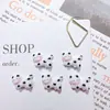 Nuevos accesorios de arte para uñas de serie de gatitos de dibujos animados lindos, pulsera versátil de cachorro tridimensional, decoraciones de resina para uñas ponibles