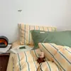 Xiangling YoupinSimple Estilo Ins Rayas Gofradas Jacquard Juego de Cama de Cuatro Piezas Serie Agave