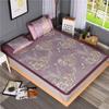 Juego de Tres Piezas de Esterilla de Seda de Hielo Esterilla con Aire Acondicionado para Dormitorio de Estudiante Cama Individual 0.9m Esterilla de Enfriamiento Doble Portátil Plegable Antideslizante