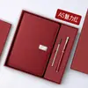 Caixa de Presente com Caderno de Negócios A5, Personalizável com Impressão de Logo, Caderno de Registro de Reuniões, Caderno com Pen Drive USB, Caderno Diário, Personalizável