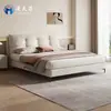 Creme Vento Celebridade da Internet Tecido Nuvem Cama Simples Moderna Quarto Principal Cama de Casamento 1,8 m 1,5 m Cama de Casal Tecido Tecnológico