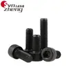 Parafuso Hexagonal Cabeça Chata Grau 12.9 Britânico Aço Carbono Preto Alta Resistência Rosca Grossa Parafuso Americano Rosca 1/4-20