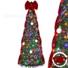 Árvore de Natal dobrável e extensível, best-seller transfronteiriça, conjunto de luxo, folhagem densa, adequada para hotéis e uso doméstico, decoração de chão, direto da fábrica