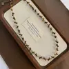Collar de Piedra Ojo de Tigre con Cuentas Estilo Retro Maillard Otoño e Invierno Cadena para Clavícula Collar Elegante de Moda Joyería para Mujeres Alta Gama