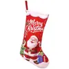 Decoraciones navideñas, calcetines navideños de dibujos animados, bolsas de regalo, bolsas para dulces, colgantes de ambiente para árbol de Navidad, adornos para colgar en la ventana