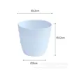 Venda por atacado fio de plástico Vaso de flores branco vaso vaso arranjo de flores escritório vaso de cultivo verde vaso de flor bonsai de simulação