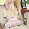 Almohada para el cuello con reposacabezas de coche Lindo lazo bordado Gato Almohadilla lumbar para coche Cuatro estaciones General Motors Almohada lumbar