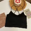 Hermoso Top de Tirantes de Verano para Mujer con Almohadilla en el Pecho, Tubo Base para Pecho, Top con Diseño