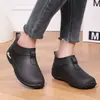 Botas de chuva confortáveis estilo princesa, de cano baixo, antiderrapantes, estilosas, com estilo pastoral e europeu/americano, adequadas para estudantes, leves, modernas e com amortecimento adicional