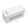 Deli 8921 caja de almacenamiento de cables caja de almacenamiento de regleta de enchufes para cable de alimentación caja organizadora de enchufes para cable de datos de carga