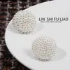 Botões de Pérola Bordados à Mão, Botões Decorativos de Lã com Pele Modernos, Pequenos Botões Perolados Perfumados