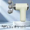Nova pistola de massagem fascial com 5 cabeças e 9 cabeças intercambiáveis, massageador corporal para percussão muscular profunda e relaxamento de ombros, cintura e costas