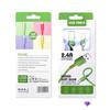 Embalaje de línea de datos para teléfono móvil, línea de carga rápida, caja de papel, Apple, Android, TPC, Letv, caja de color, color Macaron