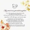 Cartões de felicitações com bênçãos em idiomas transfronteiriços Cartões memoriais para Mãe Anjo Cartões pequenos de agradecimento combinando para embalagens de joias