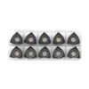Pastilha de fresagem hexagonal plana de corte pesado de 90 graus, dupla face, de alimentação rápida, inserto de fresagem de carboneto WNMU080608