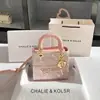 Bolso Original Nuevo Chinoiserie Bordado Pesado Princesa Diana para Mujer Primavera 2025 Nuevo Bolso de Mano para Viajes con Buen Aspecto