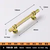 Fábrica Luz Dorada Lujo Moderno Simple Manija de Puerta de Armario Manija de Gabinete Acero Inoxidable Plástico Nórdico de Alta Calidad Venta al por Mayor