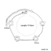 Pulsera de Moda Diseño de Moda Estilo Ins Europeo y Americano Metal 18K Cuadrada Incrustada con Diamantes Joyería de Acero Inoxidable de Gama Alta Nicho para Mujeres