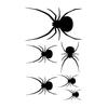 Adesivo de Tatuagem de Aranha de Halloween Transfronteiriço Engraçado Rosto de Terror À Prova d'água Teia de Aranha Festa Adesivo de Tatuagem