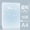 Carpeta para Partituras Musicales Serie Dopamina Tamaño A4 Se Puede Modificar, No Reflectante, Páginas Interiores Transparentes, Partitura de Piano, Carpeta Multifuncional, Partitura de Piano