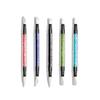 Bolígrafo de silicona para arte de uñas, juego de 5 herramientas, doble cabeza, tallado, presión, pegatina, polvo mágico espejo, punta para taladro, patrón de mármol, bolígrafo para repujado