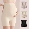 Pantalones Cortos de Seguridad de Verano para Maternidad al por Mayor Boxer de Dos en Uno Ropa Interior de Maternidad de Cintura Alta con Soporte para el Vientre