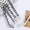 Cordão Integrado com Fivela em Estoque para Crachás, Cordão para Crachás de Trabalho, Cordão de Nylon para Crachás de Identificação, Cordão de Pescoço com Porta-Crachá Personalizado