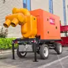 Camión Bomba de Apertura Media Autocebante Fuerte para Drenaje de Control de Inundaciones Bomba de Agua Diésel de Gran Flujo de 2000 Metros Cúbicos Suministro de Fábrica