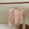 Conjunto Coreano de Ropa de Casa para Niños Otoño e Invierno, Ropa Interior Térmica, Pijama, Tejido Cepillado, Clase A, Defectos Menores por Defecto, Sin Devoluciones ni Cambios