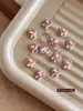 Accesorios de Arte para Uñas de Hello Kitty de Dibujos Animados, Cabeza de Gato Kt Melard Lazo Rhinestones de Resina para Uñas, Decoraciones 3D al por Mayor