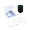 Caja de Plástico Transparente de Doble Rejilla Set de Pines con Forma de Acero Inoxidable para Posicionamiento de Molde de Peluca Aguja T Aguja C