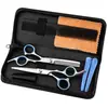 Tijeras de Peluquería de Rango Medio de 6.0 pulgadas, Tijeras para Cortar el Cabello, Tijeras Planas, Tijeras para Flequillo, Tijeras Entresacadoras, Tornillo Blanco 6H