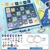 Pulsera para Niños de 24 Cuadrículas con Cuentas Hecha a Mano DIY Poke Poke Caja Ciega Calcomanía Caja de Regalo Traje Regalo para Pequeña Princesa