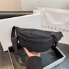Bolso pequeño de tela de nailon simple estilo coreano para mujer, modelo nuevo 2023, bolso de hombro texturizado, bolso de axila, bolso de pecho, riñonera pequeña cruzada