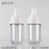 Botella de Base de Maquillaje Líquida Personalizada de 50g Calidad Plástico PET Productos de Maquillaje y Cuidado de la Piel Botella Vacía de Loción en Spray Protector Solar Transparente Blanco