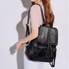 Mochila Casual para Mujer 2025 Borla de PU Bolso Versátil para Mujer Bolso de Estudiante Bolsa de Viaje Escolar Bolsa de Viaje de Negocios para Mujer