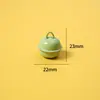 Colgante pequeño de 22 mm color macarrón, accesorio colorido para llavero DIY, decoración para bolso y mascota, material hecho a mano