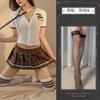 Hermoso Uniforme JK Deseo Puro Chica Picante Traje Sexy Estilo Universitario Camisa de Cintura Ajustada Falda Plisada Ultracorta para Mujer cos Tentación