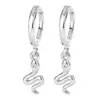 Brincos de Cobra Longos Moda Criativa de Rua Europeia e Americana Brincos de Diamante Moda Cool Neutra Borla Pequena Fivela de Orelha de Cobra