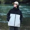 Jaqueta de camada única três em um para primavera e outono, masculina e feminina, para viagens ao ar livre, trekking no Xizang, vestuário de montanhismo à prova de vento e à prova d'água