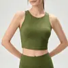 Chaleco deportivo de nailon 66 con copa fija, sujetador de fitness ajustado, ropa interior para yoga, top sin mangas para mujer, a prueba de impactos y anti-caída