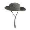 Sombrero de vaquero occidental con ala ancha y protección UV, sombrero de pescador japonés, para exteriores, para acampar, montañismo y pesca.