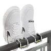 Gancho Secador de Zapatos de Acero Inoxidable para Rejas de Ventana Antirrobo, Estante Multifuncional para Secar Zapatos al Aire Libre en Repisa de Ventana de Balcón